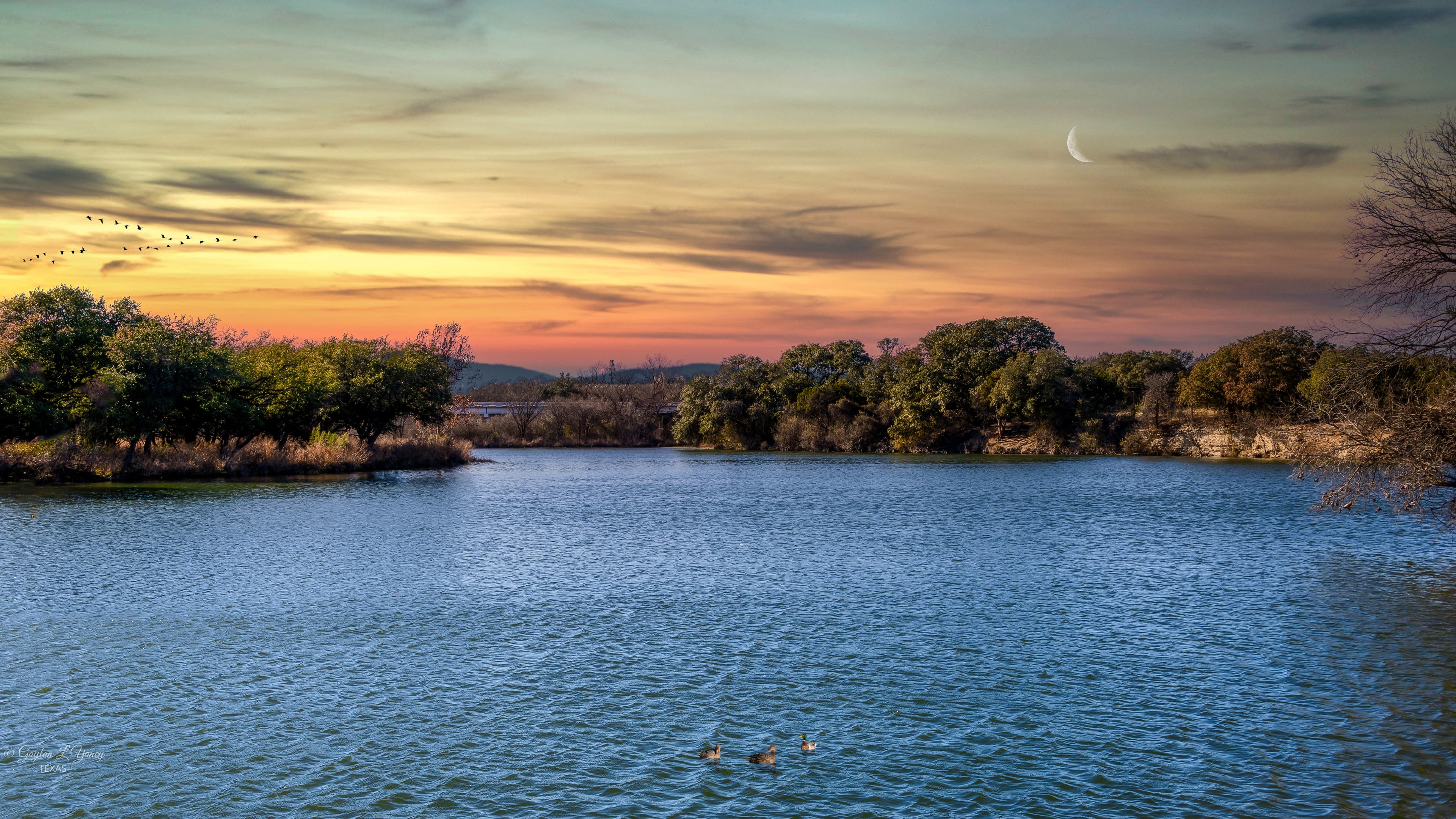 Brushy Creek at sunset